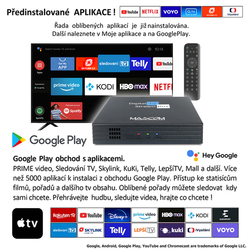 MASCOM MC A102T/ C, Android TV 10.0, DVB-T2, 4K HDR, Ovladač s TV Control - Doprava zdarma !!!