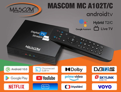 MASCOM MC A102T/ C, Android TV 10.0, DVB-T2, 4K HDR, Ovladač s TV Control - Doprava zdarma !!!