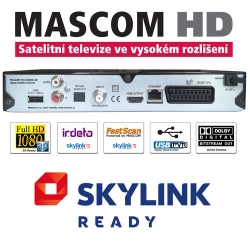 Mascom MC2350 HD sat. přijímač,USB PVR, Skylink Ready Irdeto