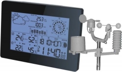 Meteostanice WH5029 bezdrátová černá 