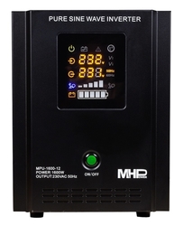 MHPower záložní zdroj MPU-1200-12, UPS, 1200W, čistý sinus, 12V 
