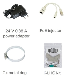 MikroTik LHG LTE6 kit Routerboard, 2/3/4G (LTE) modem, 17dBi, SIM slot, LAN, L3 RBLHGR&R11e-LTE6
