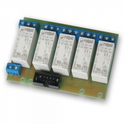 Rozšiřující modul 5 relé pro LAN /GSM controller (ovladač) 12V 16A