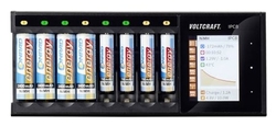 Nabíječka baterií VOLTCRAFT IPC-8 NiMH, NiCd, NiZn, Li-Ion, LiHV,LiFePO,AA, AAA,14500,1044