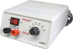 Napáječ HYELEC PS-28 1,5-3-5-6-9-12V/2A spínaný.