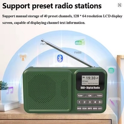 Openbox DAB-P11-SOLAR Přenosné DAB+/FM rádio s BT, MP3, nabíjení USB-C/solární panel
