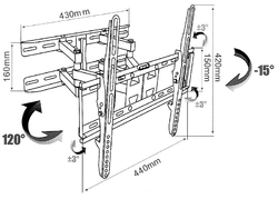 Držák TV OPTICUM MERCURY 26" - 56" flexi, do 35kg