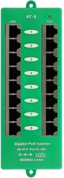 POE panel aktivní Gigabitový GLAN, 8 portový 802.3af/at