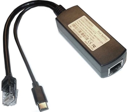 POE Splitter 802.3af/at na USB-C 5V/3A GLAN