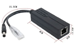 POE Splitter 802.3af/at na výstup 12V/1,2A, DC konektor 5,5x2,1mm