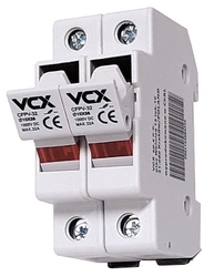 Pojistkový odpojovač VCX CFPV-32, 2P, 32A, 1kV se signalizací, na DIN lištu
