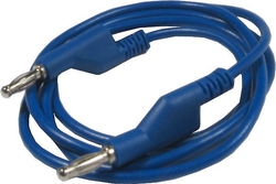 Propojovací kabel 1mm2/ 2m s banánky modrý