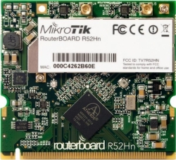 R52Hn miniPCI bezdrátová karta AR9220, 802.11a/b/g/n, 2,4GHz a 5GHz, 2xMMCX