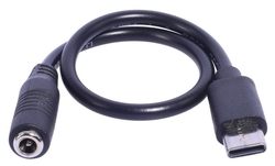 Redukce DC 2.1x5.5mm Female - USB-C Male 20cm