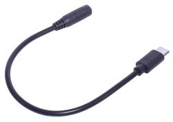 Redukce DC 2.1x5.5mm Female - USB-C Male 20cm