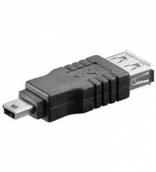 Redukce USB A female - USB B mini male