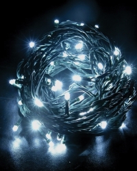 Řetěz vánoční 120 LED 20m 1V02-W bílý
