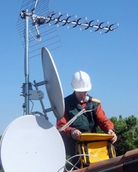 Instalace satelitního kompletu pro 1x TV, cena od (dle složitosti)