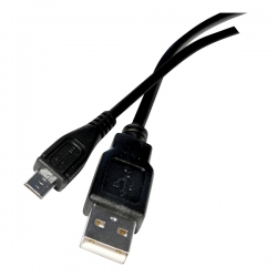 Šňůra USB 2.0 A male > USB B micro male 1,0m černá