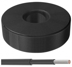 Solární kabel 4mm2, 1500V, černý