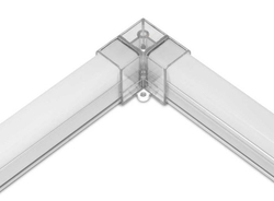 Spojka L 90° 2pin pro LED trubice HEXAGON