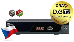 TeleSystem TS6820 TWIN DVB-T2 H.265 HEVC přijímač