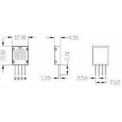 Teplotní a vlhkostní čidlo AM2320 pro LAN controller V3 