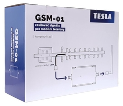TESLA GSM-01, zesilovač/opakovač GSM signálu (900 Mhz) - kompletní sada - Doprava zdarma !!!