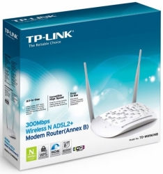 TP-Link TD-W8961NB Wireless ADSL 300Mbps Router, ADSL2+, 4xLAN, 1xWiFi, ANNEX B