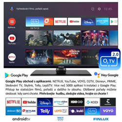 Finlux TV32FFI5670- ANDROID11 HDR FHD, SAT, WIFI, O2TV, SKYLINK, TELLY - Doprava zdarma !!!