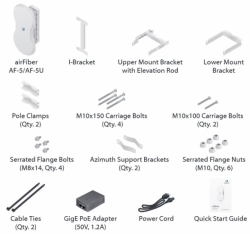 Ubiquiti UBNT AirFiber AF-5, 1Gbps+ Backhaul, 5.4-5.9GHz - Doprava zdarma !!!