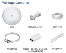 Ubiquiti UBNT GigaBeam Point-to-Point jednotka, AirMAX AC, 60GHz, 5GHz záloha, 1x LAN, propustnost 1+ Gbps GBE