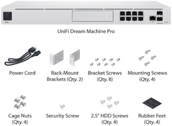 Ubiquiti UBNT Switch UniFi UDM-SE Dream Machine Special Edition, 8-Port Gigabit LAN, SFP/SFP+, VLAN, Rackmount
