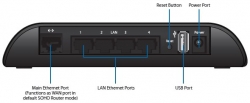 UBNT AirRouter, Indoor WiFi Router, 4xLAN, 1xUSB, 1xWAN, 2,4GHz 802.11b/g/n