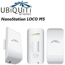 UBNT NanoStation Loco M5, anténa 2x13dBi, outdoor klient MIMO 5GHz, AirMax Station