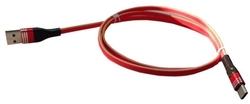 Kabel USB 2.0 typ A na USB-C, 1m nylon červený
