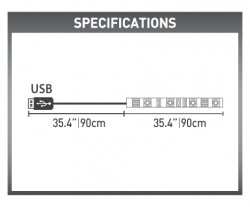 USB LED osvětlení pro televizory 