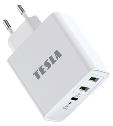 USB nabíječka TESLA Device PA65 - USB-C nabíjecí adaptér 65W 3v1 - Doprava zdarma !!!