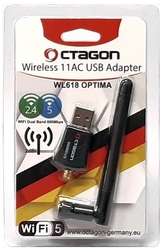 USB WiFi Dongle OCTAGON WL618 OPTIMA 600Mb/s, s anténkou 2dB, 5G, Realtek 8811CU