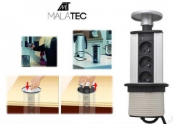 Výsuvné stolové zásuvky MALATEC - 3 pozice