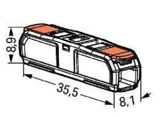 WAGO 221-2411 svorka COMPACT 2x4, bezšroubová s páčkou