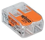 WAGO 221-412 2x0,2-4mm2 svorka COMPACT bezšroubová transparentní s páčkou