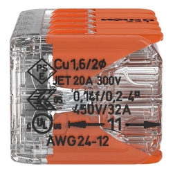 WAGO 221-420 10x0,2-4 mm2 páčková, bezšroubová
