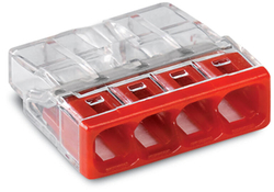 WAGO 2273-204 svorka krabicová COMPACT 4x2,5 bezšroubová, transparentní 