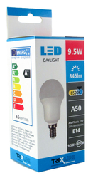 Žárovka LED 9,5W E27 A50 studená bílá 845lm
