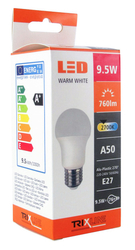 Žárovka LED 9,5W E27 A50 teplá bílá 760lm