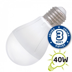 Žárovka LED E27  5W 9x LED 2835 A55 bílá teplá 400lm 230V
