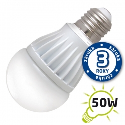 LED žárovka E27  7W 12x LED 5630 A60 bílá teplá 560lm 230V