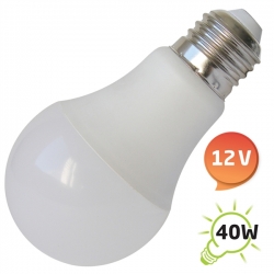 Žárovka LED E27 5W 6xLED 2835 A60 bílá teplá 400lm 12VDC