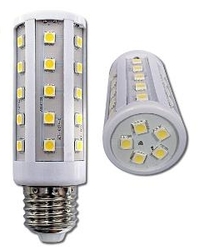 LED žárovka E27 6,5W 35x HIGH SMD oválná bílá teplá 230V